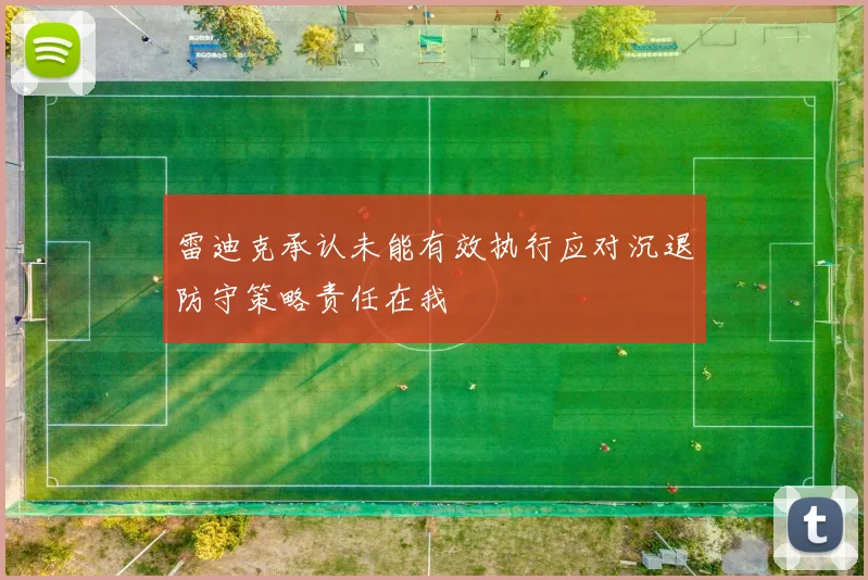 雷迪克承认未能有效执行应对沉退防守策略责任在我